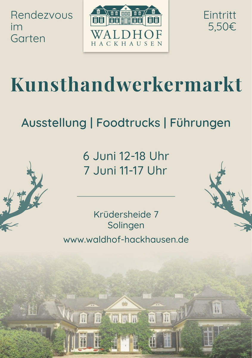 Kunsthandwerkermarkt Solingen Flyer